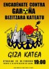 Gran éxito den la cadena humana de Gasteiz que ha tenido que convertirse en manifestación al participar unas 3.000 personas